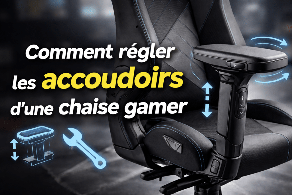 comment régler les accoudoirs chaise gamer